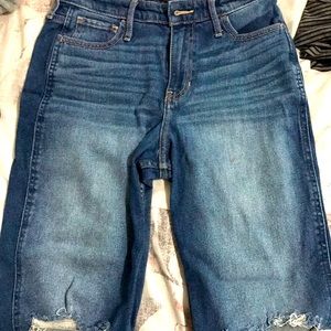 High waist slim straight